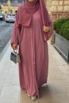 Mahra Abaya Pembe