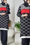 gucci triko tunik siyah